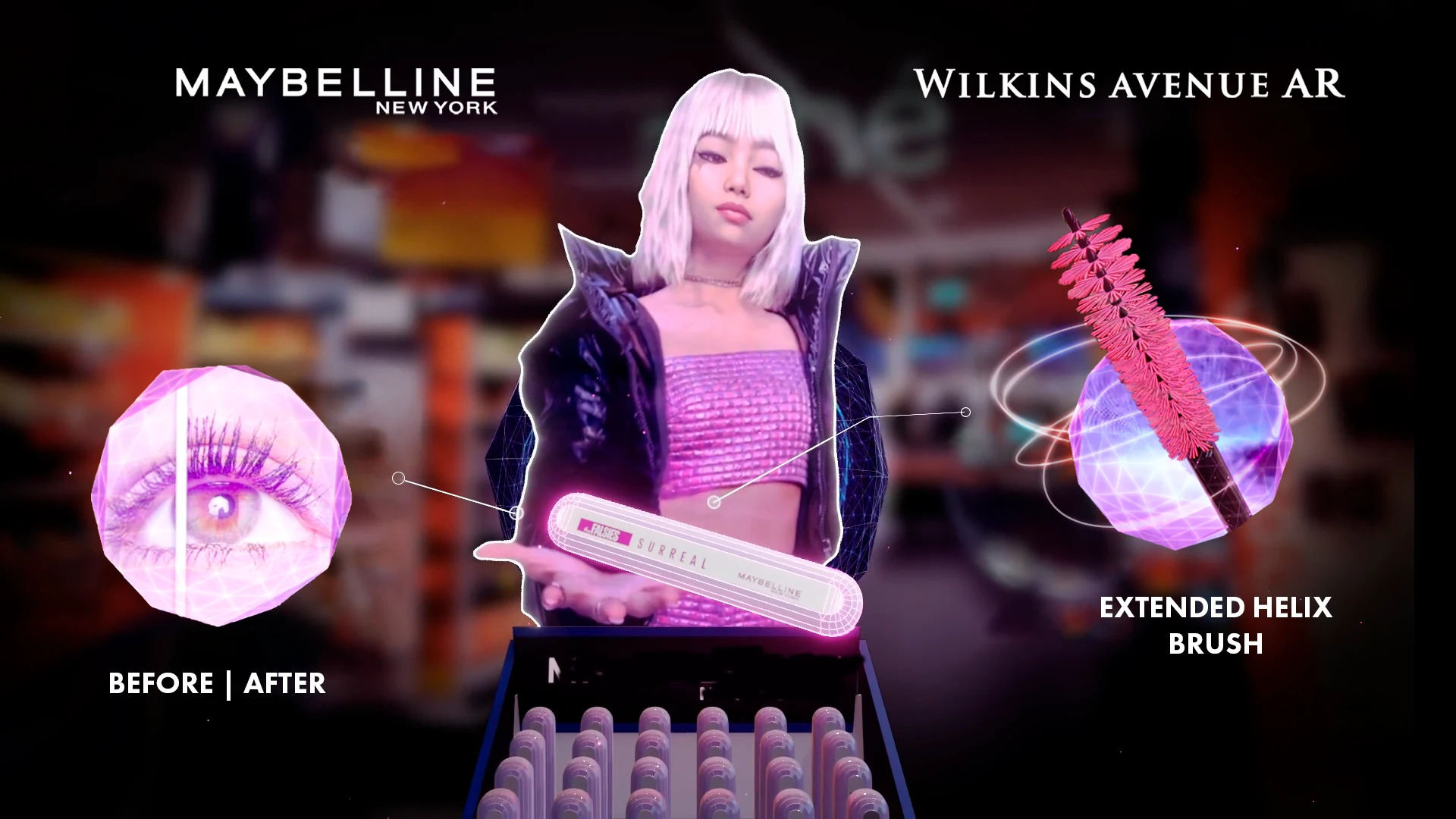 Augmented display project Maybeline