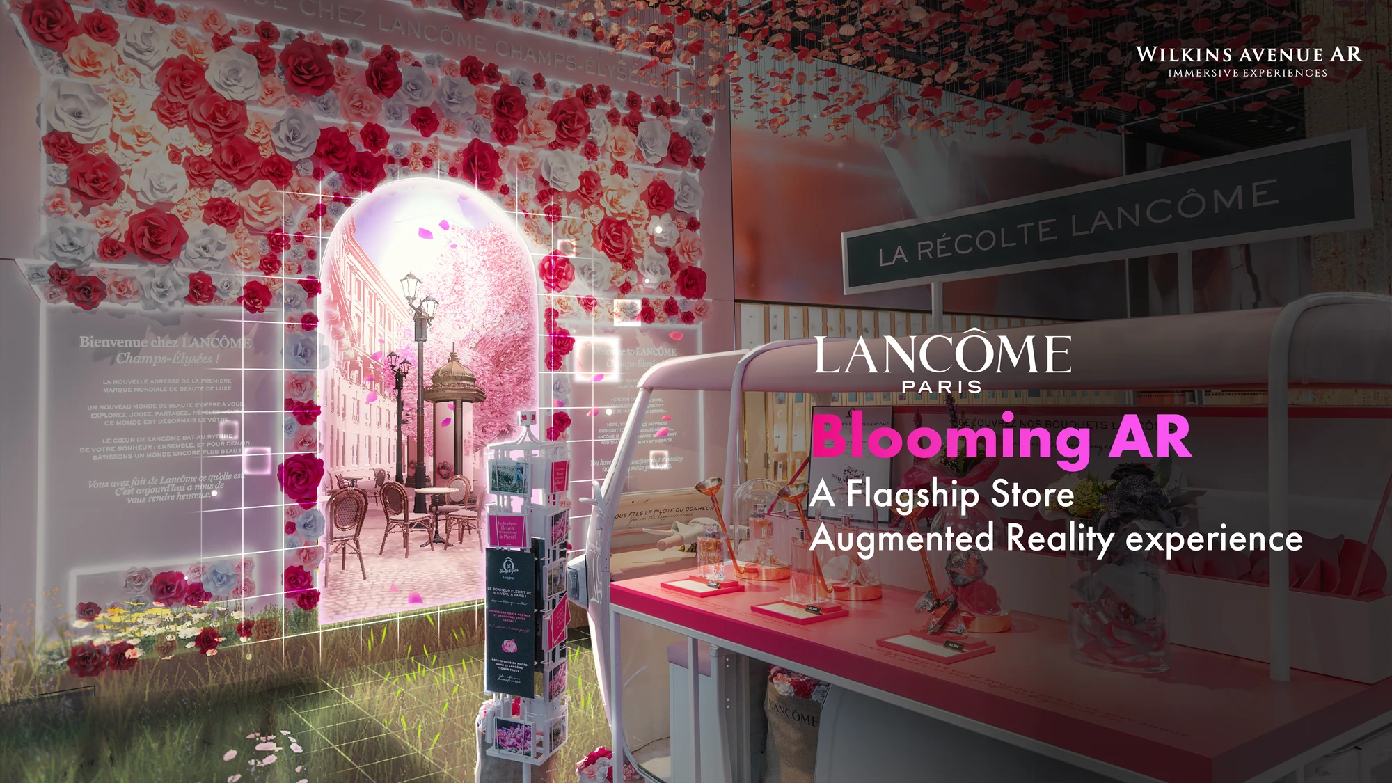 Lancome flashship Store in Paris activation with Augmented Reality
